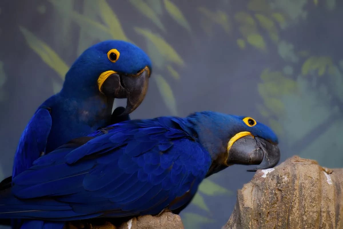 A Pet Parrot perched and alert